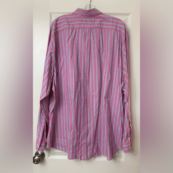 Ralph Lauren Red White Blue Striped Button Down Shirt Men’s 3XB - Picture 4 of 4